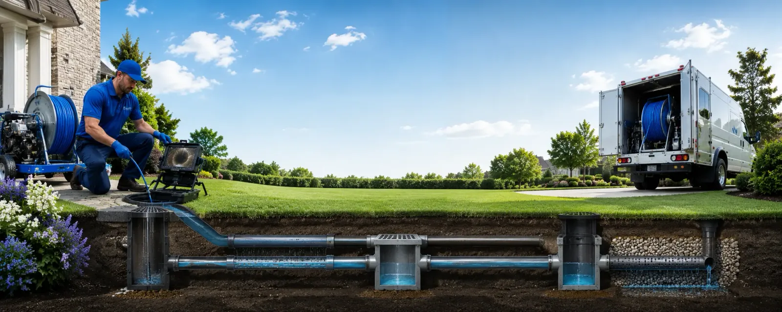 Outdoor drain cleaning information for Bradley, IL